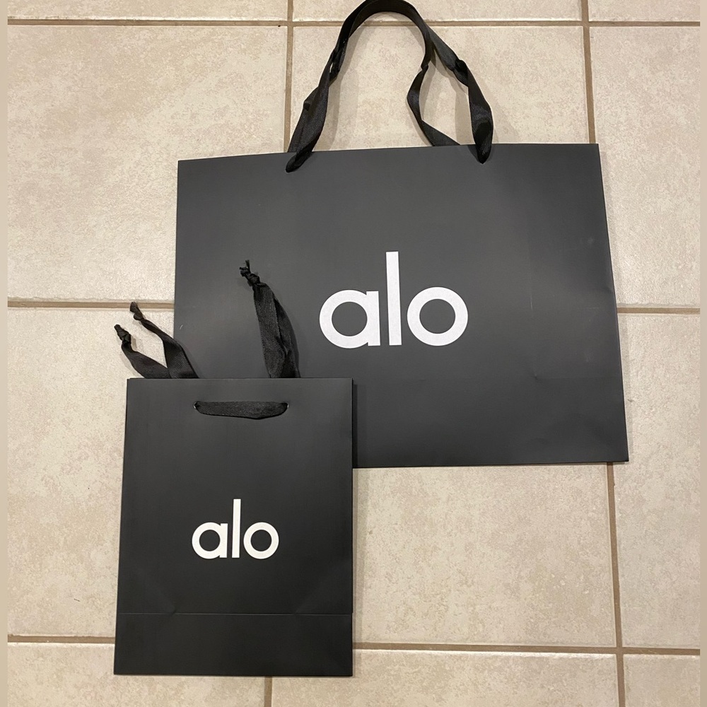 ALO Black Shopping Bags